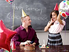 18, デカ尻, デカチン, フェラチオ, バック, 女子高生, ティーン, オッパイの