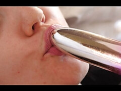 素人, お尻, ディルド, 下着, オナニー, 一人, ティーン, バイブレーター