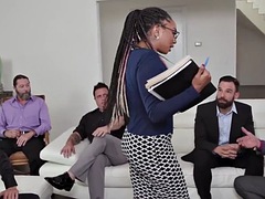 Grosse bite, Sucer une bite, Tir de sperme, Noir ébène, Faciale, Groupe, Actrice du porno, Nénés