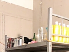 Domestic live broadcast The guy from the electronics factory pushes the cute factory girl while no one in the dormitory