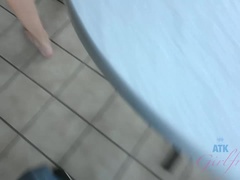 Blonde, Petite amie, Lingerie, Pov, Mamelons bombés, Chatte, Rasée, Nénés