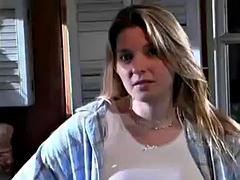 Grosse titten, Blondine, Blasen, Spermaladung, Handjob, Lecken, Jungendliche (18+), Titten