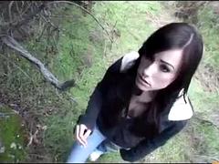 美女, フェラチオ, 茶髪の, イく瞬間, 手コキする, なめる
