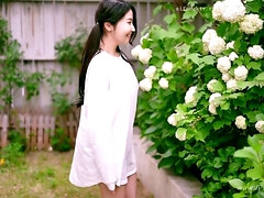 アジア人, デカパイ, 巨乳な, 中国人, 自家製, 下着, アウトドア, オッパイの