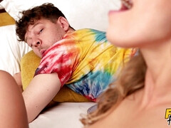 フェラチオ, ヨーロピアン, 女 人男 人, ホテル, オマンコ, おもらし, 三人, オッパイの