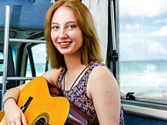 素人, デカ尻, デカパイ, オナニー, ガリガリ, 一人, ストリッピング, ティーン