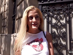 GERMAN SCOUT - SKINNY SPIC GABRIELA PICK UP AND ROUGH BANG AT REAL PUBLIC CASTING - Spic