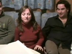 最高, イマラチオ, グループ, ヒール, 3p男男女, オマンコ, ストッキング, 三人