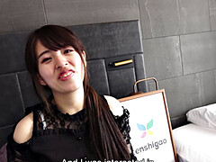 Mao Haneda is a pregnant twenty-year-old with huge brown nipples