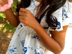 Amateur, Engañando, Universidad, Pareja, Indio, Al aire libre, Público, Realidad