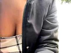 デカパイ, ブロンド, フィストファック, レズビアン, アウトドア, 公共, 一人, おもちゃ