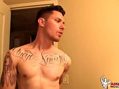 Anal, Gay, Hd, Ducha, Solo, Tatuaje, Juguetes