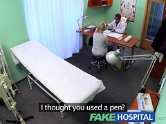 Lilith Lee, the busty blonde nurse, craves being a doctor's pet in this POV fakehospital video