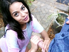 Bikini, Mamada, Manoseada, Latina, Dinero, Al aire libre, Pov, Público