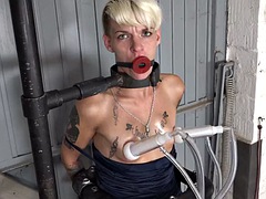 素人, 緊縛, ボンデージ, 乳首, 穴開きパンティ, フェラする, オッパイの