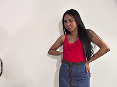 Asian babe gets drilled hardcore in casting couch
