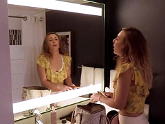 Amateur, Blonde, Sucer une bite, En gros plan de très près, Queue, Gode, Film complet, Élève