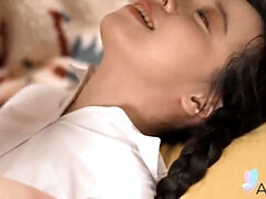 Asiatique, Sucer une bite, Petit ami, Brunette brune, Chinoise, Hd, Adolescente, Mouillée