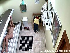 Tschechisch, Öffentlich, Muschi, Realität, Solarium, Solo, Jungendliche (18+), Spanner