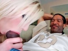 Cute blonde from Florida, Maia Davis has a black lover