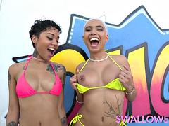 SWALLOWED Rissa May swallows it all
