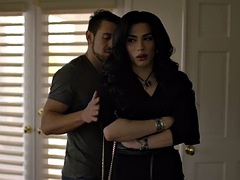 アナル, 美女, フェラチオ, ゲイ, 手コキする, シーメール, オッパイの