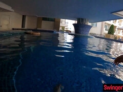 素人, アジア人, フェラチオ, 彼氏, エロ熟女, ホテル, 淫乱熟女, 小柄