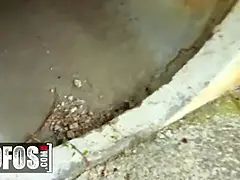 Grote kont, Grote lul, Pijpbeurt, Handbeurt, Buiten, Gezichtspunt, Rijden, Geschoren