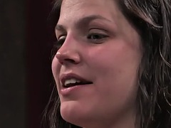 BDSM caught slut dominated by big cocks in a public place