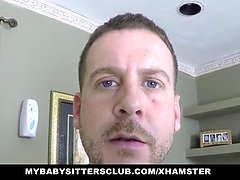 ベビーシッター, ブロンド, 捕まる, 顔射, お金, 剃毛, ガリガリ, オッパイの