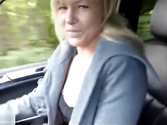 お尻, ブロンド, 車, チン, Hd, アウトドア, オマンコ, ストッキング