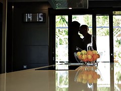 黒人, 茶髪の, 黒人, 異人種間, 下着, 淫乱熟女, ピアス, 馬乗り