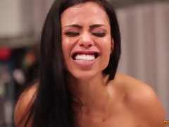 デカ尻, デカパイ, 黒人, フェラチオ, ハードコア, 異人種間, なめる, オマンコ