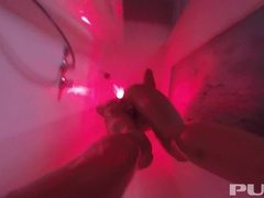 オナニー, 自然山雀, シャワー, ガリガリ, いじめ, ティーン, オッパイの, 濡れ