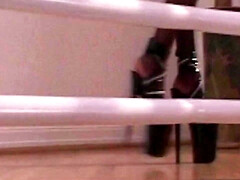 美女, デカパイ, 茶髪の, ゴム, 下着, 淫乱熟女, オマンコ, 三人