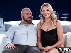 Большой член, Блондинки, Минет, Глубокая глотка, Собачьи, Сперма на лице, Лизание, Белье