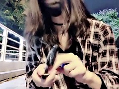 Enthousiasteling, Aziatisch, Travestiet, Handbeurt, Masturbatie, Shemale