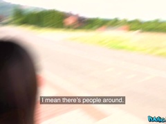 アメリカ人, お尻, チン, ピアス, 公共, ショートヘア, タトゥー, オッパイの