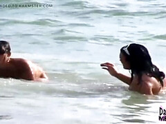 素人, ビーチ, 茶髪の, 食べ物, Hd, 裸, ヌード, アウトドア