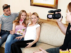 Amateur, Gros cul, En levrette, Le plan cul à quatre, Seins naturels, Maigrichonne, Adolescente, Nénés