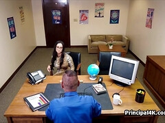 Fucking busty milf on office desk and in chair