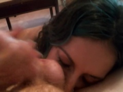 Sucer une bite, Brunette brune, Couple, Queue, Hd, Pov, Avaler, Vierge