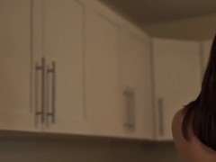 petite teen in bondage is screaming with joy from a balls deep action