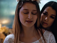 デカパイ, 結婚, レズビアン, ガリガリ