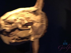 浴室, ブロンド, 汚れた　, 彼女, パンティ, 小柄, オマンコ, ショートヘア