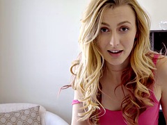 Blondine, Blasen, Geschnappt, Hardcore, Masturbation, Verführt, Rasiert, Titten