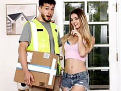 18 ans, Cul, Grosse bite, Blonde, En levrette, Seins naturels, Maigrichonne, Nénés