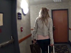 Behind the scenes fun with busty blonde Samantha Saint