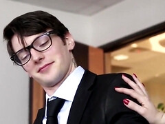 Tussi, Blondine, Blasen, Spermaladung, Handjob, Hardcore, Hd, Büro