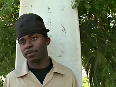 Leie, In den arsch, Schwarz, Schwarz, Schwul, Im freien, Öffentlich